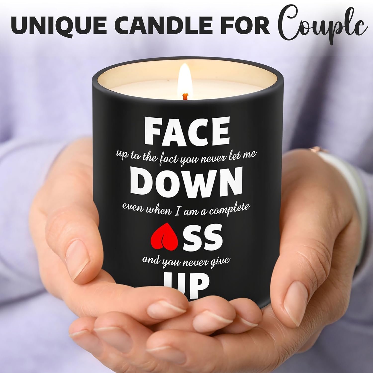 Gifts For Wife From Husband - Valentines Day Gifts For Her Wife, Girlfriend, Women - Anniversary, Birthday Gift For Wife, Girlfriend - Wife Birthday Gift Ideas, Funny Valentines Wife Candle 10Oz