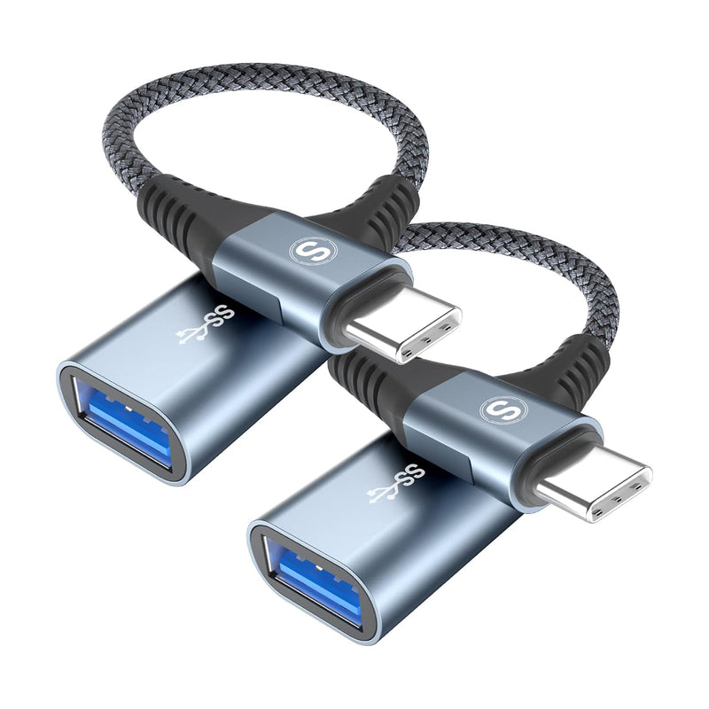 Usb C Otg Cable 2-Pack 0.5Ft Usb C To Usb Adapter Type C Male To Usb 3.1 Femal