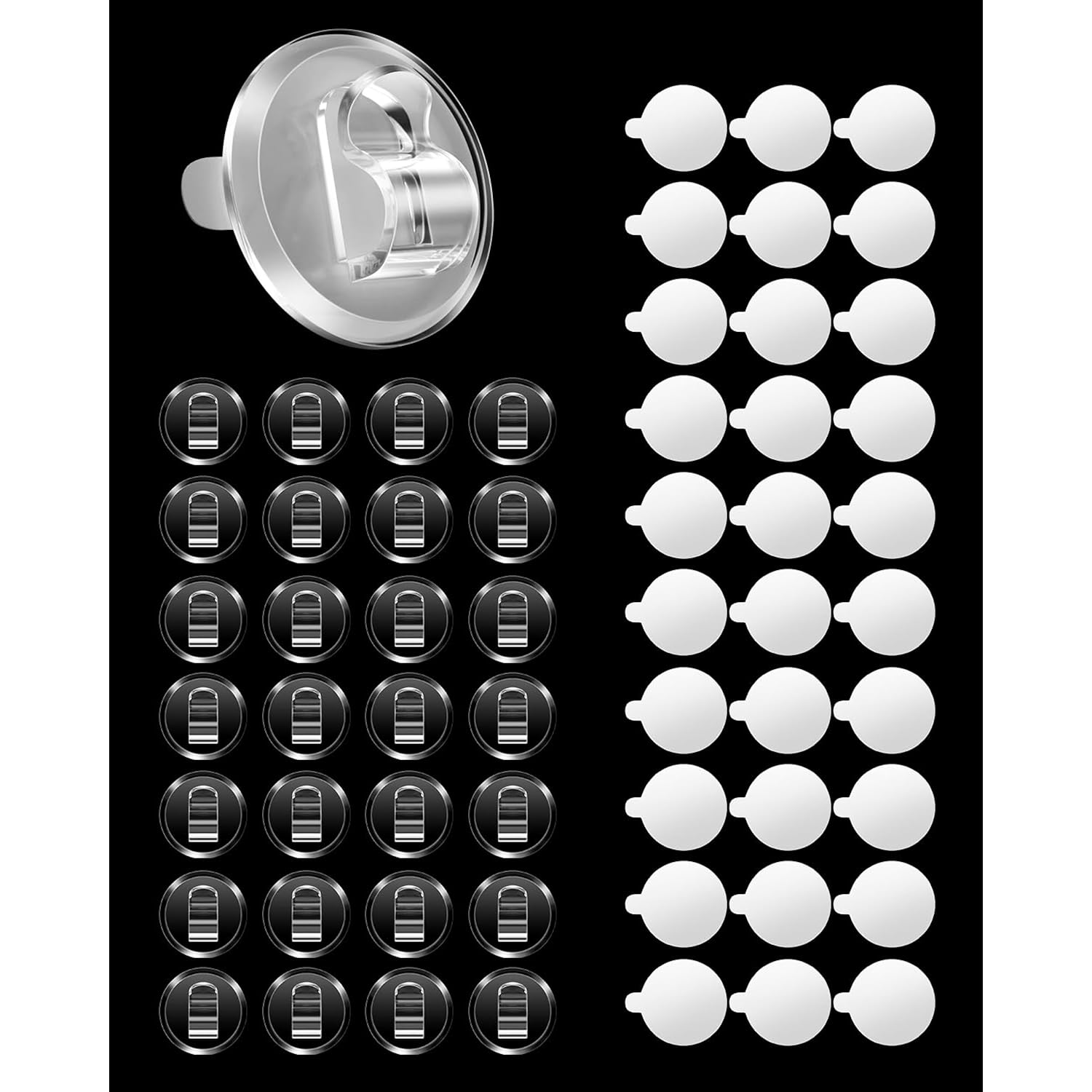 50 Clear Mini Light Clips: Small Hooks With Adhesive Strips For Indoor String Light - Plastic Damage Free Wall Hook For Hanging Tiny Fairy Christmas Light Cable Hangers Decoration Decor (50)