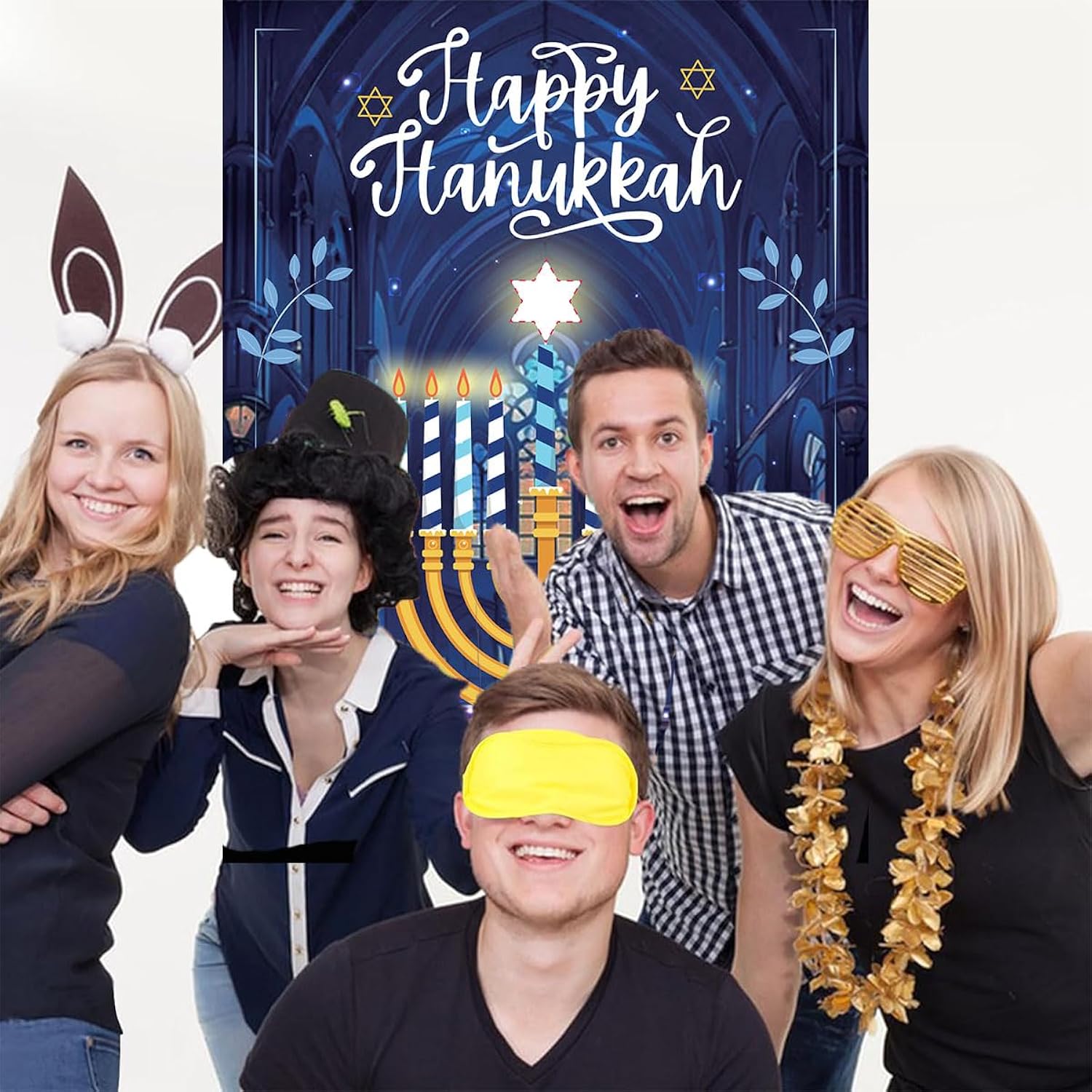 Hanukkah Games Pin The Star On The Menorah Chanukah Party Pin The Star Games Chanukah Activities Holiday Plays 2 Eyemasks 24 Stickers For Birthday Travel Road Trip