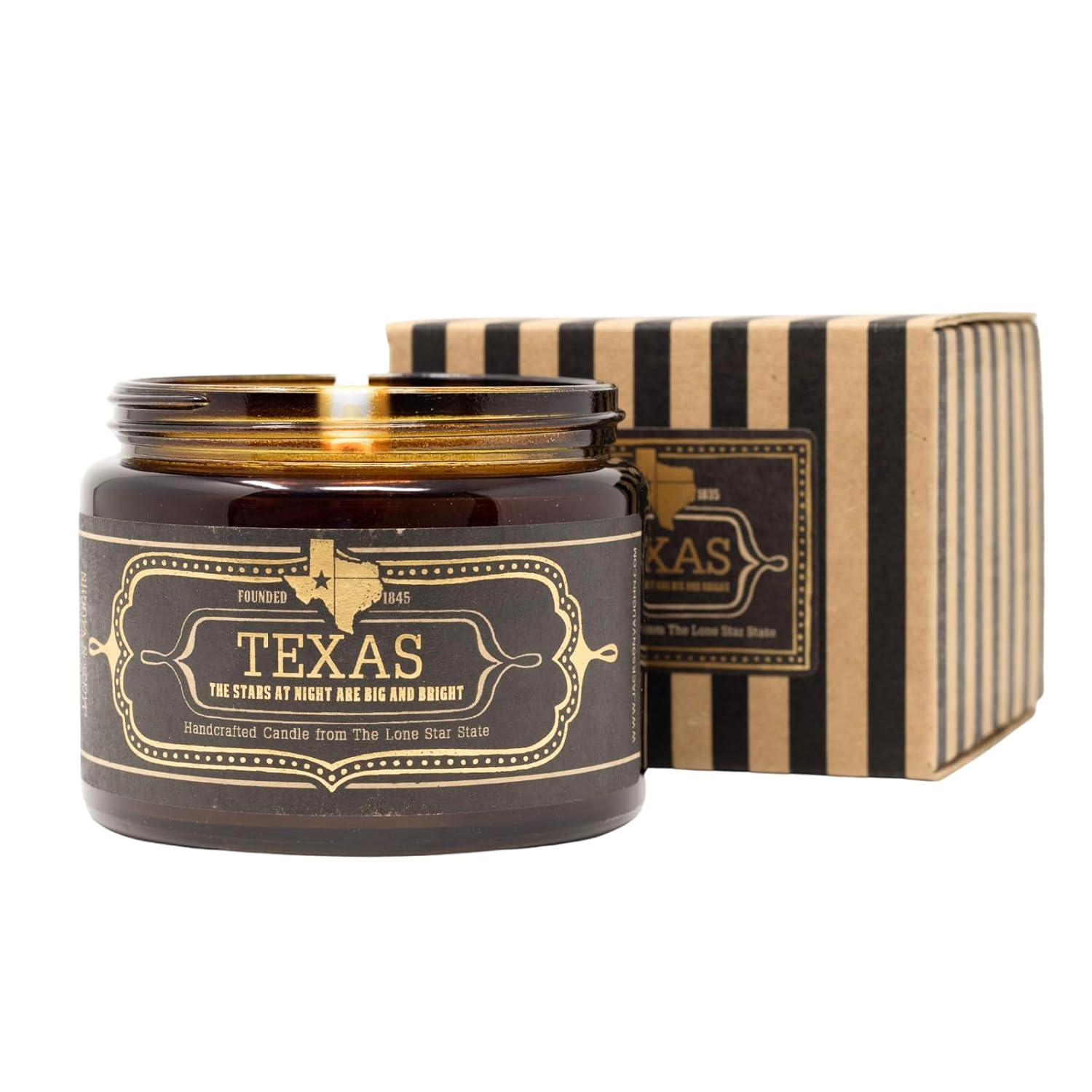 Scented Texas Candle | Aromatherapy Long Lasting Candles Luxury Fragrance Decor Gifts Hand Poured Soy Wax Blend Scents Of Wild Sage, Vanilla, Campfire 60 Hour Burn Time 16Oz (Texas)