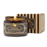 Scented Texas Candle | Aromatherapy Long Lasting Candles Luxury Fragrance Decor Gifts Hand Poured Soy Wax Blend Scents Of Wild Sage, Vanilla, Campfire 60 Hour Burn Time 16Oz (Texas)