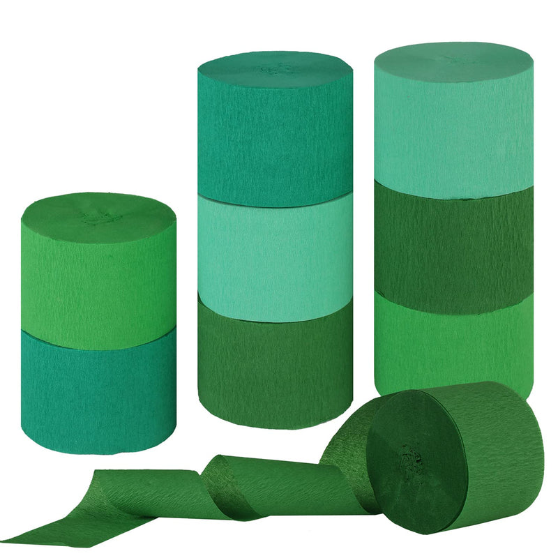 Crepe Paper Streamers St.Patrick'S Day Party Streamer 8 Rolls Green Pa