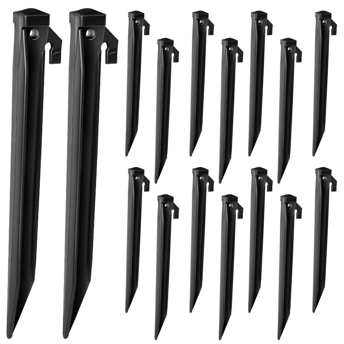 16 Pieces Plastic Inflatable Stakes, 8.7 Inch Inflatable Tent Stakes Replacement Inflatable Stakes For Halloween Christm