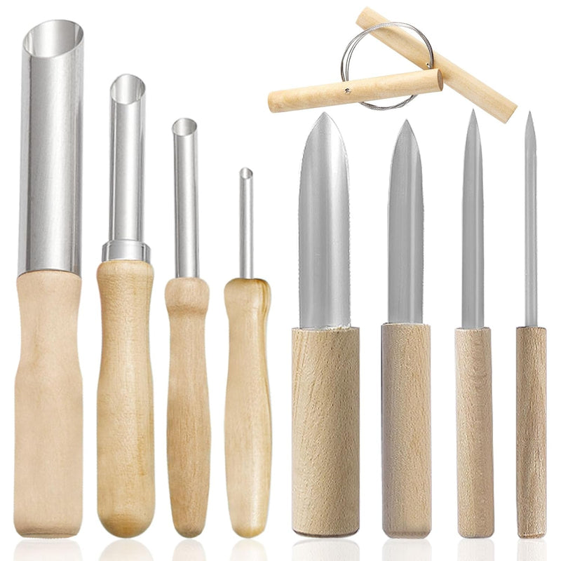 9 Pcs Clay Tools, Sculpting Tools, Clay Wire Cutter, Pottery Tools And Supplie