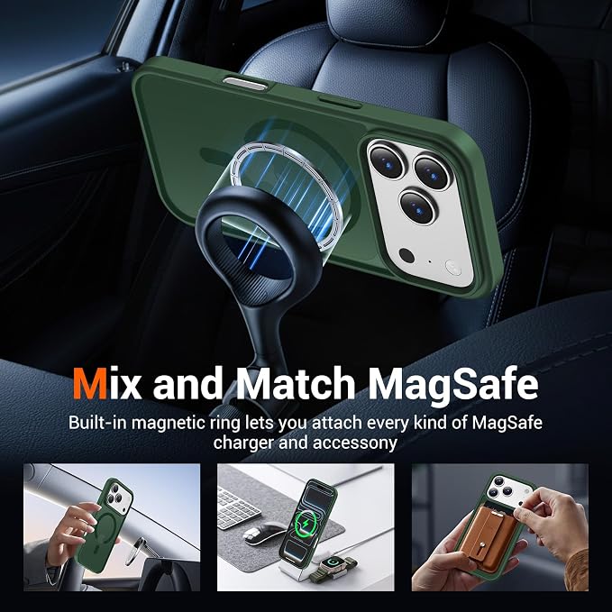 Alpine Green Case for iPhone 18 Pro and iPhone 17 Pro Protective Cover