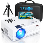 1080P Projector with WiFi, Two-Way Bluetooth, 300" 4K Display, Home Theater