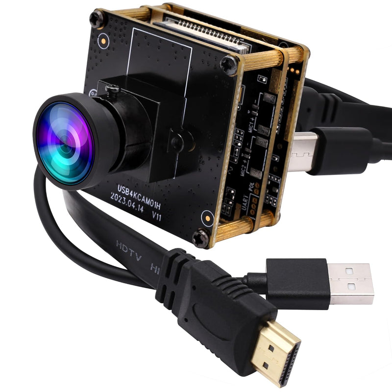 4K Hdmi Usb Camera Wide Angle For Computer Monitor Simultaneously Output Mini