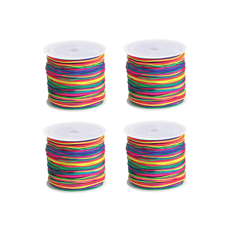 4 Rolls Bracelet String Elastic Cord,Elastic String For Bracelets,0.8Mm Stretc