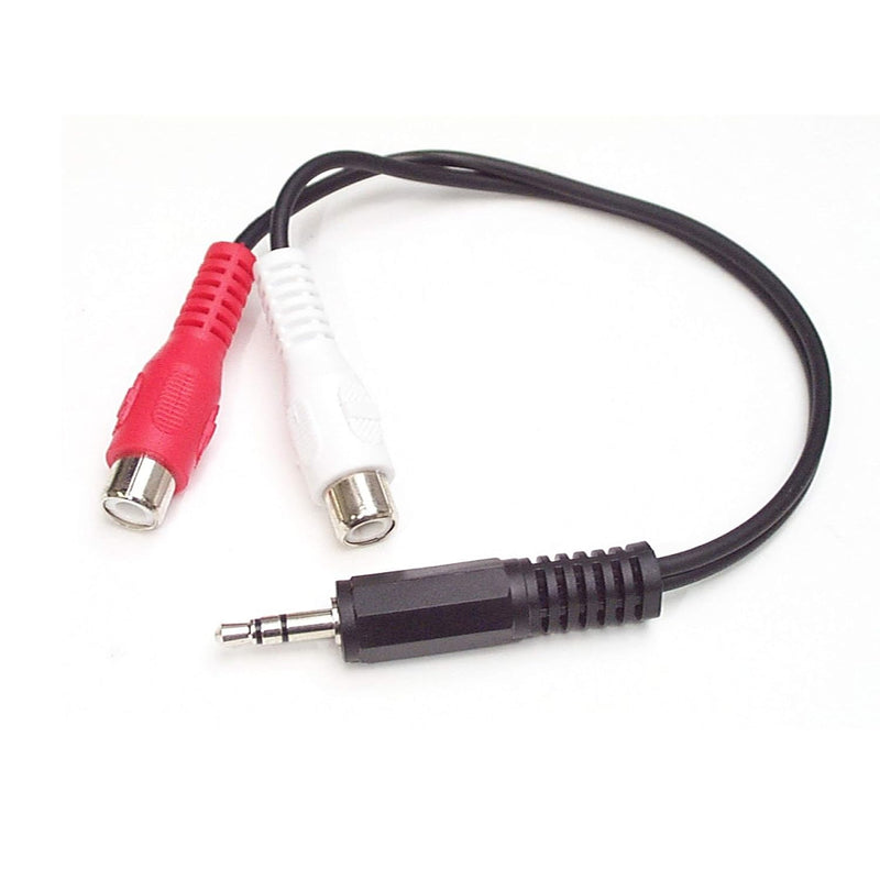 6In Stereo Audio Y-Cable - 3.5Mm Male To 2X Rca Female - Headphone Jack To Rca