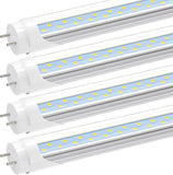 4 Pack 4FT T8 LED Type A B Bulbs 24W 3200LM 6000K Plug and Play Ballast Bypass