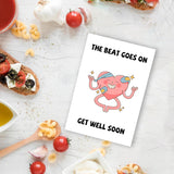 Funny Heart Disease Get Well Card For Him Her, Humor Heart Trouble Get Well Soon Cards, Cardiopathy Feel Better Card, Heart Disease Encouragement Cards For Women Men Friend