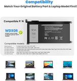42Wh WDX0R Replacement Laptop Battery for Dell Inspiron 13 15 17 Series FW8KR CYMGM