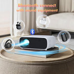 1080P Projector, WiFi, Bluetooth, 12000L, 5G, Portable, Home/Outdoor, iOS/HDMI