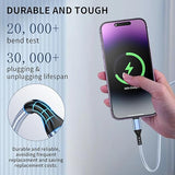 3 Pack 10FT MFi Certified Lightning Cable Nylon Braided Fast Charging Cord for iPhone