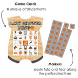 Big Dot of Happiness Nothin’ but Net - Basketball - Picture Bingo Cards and Markers - Baby Shower Shaped Bingo Game - Set of 18