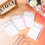30 Pack Advice And Wishes Cards For The Mr And Mrs, Floral Wedding Advice Cards With Crystal Diamond Pen Rose Flower Bridal Shower Games For Guest