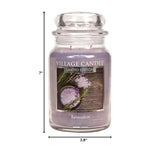Relaxation Spa, Large Glass Apothecary Jar, Scented Candle 21.25 Oz
