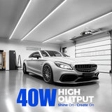 6 Pack 4FT LED Shop Lights 40W 5500LM 5000K V Shape Integrated Garage Warehouse Lights