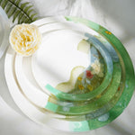 Set Of 3 Round Tray Molds - 11'', 8'', 6'' Resin & Silicone Tray Molds With Edges & Sides For Resin Casting