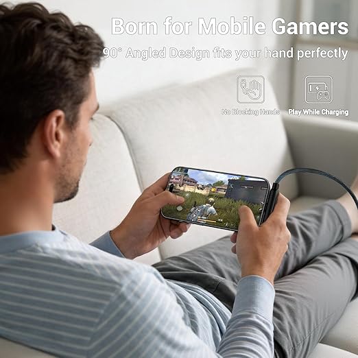 240W 2 in 1 Fast Charging Cable with Adjustable Phone Holder 4.9FT USB C to USB C & Lightning for iPhone MacBook Samsung