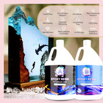 Epoxy Resin 1.1 Gallon Kit, Clear Resin Epoxy, Resin Kit - High-Gloss, No Bubbles, Not Yellowing, Self-Leveling Art Resin Casting Resin For Diy Art,Crafts,Jewelry,Table Top,Wood & Resin Molds