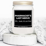 You Nique Designs Funny Pharmacy Present For Pharmacist - 8Oz Candle Gift For Pharmacist - Funny Pharmacist Gifts For Women, Men, Appreciation Gifts, Pharmacy Week Candles (Lavender & Vanilla)