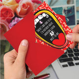 Funny Valentine'S Day Greeting Card With 5 X 7 Inch Envelope For Men And Women (1 Card) Snoring Loud C8448Vdg
