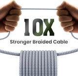 3 Pack Apple MFi Certified iPhone Charger Cable 3FT Nylon Braided Lightning Fast Charging Cord for iPhone 14 13 12 11 iPad
