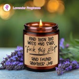Scented Candles, Quit Job, Congratulations New Job Gifts For Women, Men - Funny Coworker Leaving Gifts For Women, Farewell, Going Away Presents For Coworker, Boss, Congrats On Newly Work