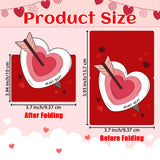 60 Pack Valentines Cards For Kids, Foldable Greeting Cards For Happy Valentine'S Day, Bulk Valentines Day Cards For Kids Classroom Exchange, Party Supplies Decorations