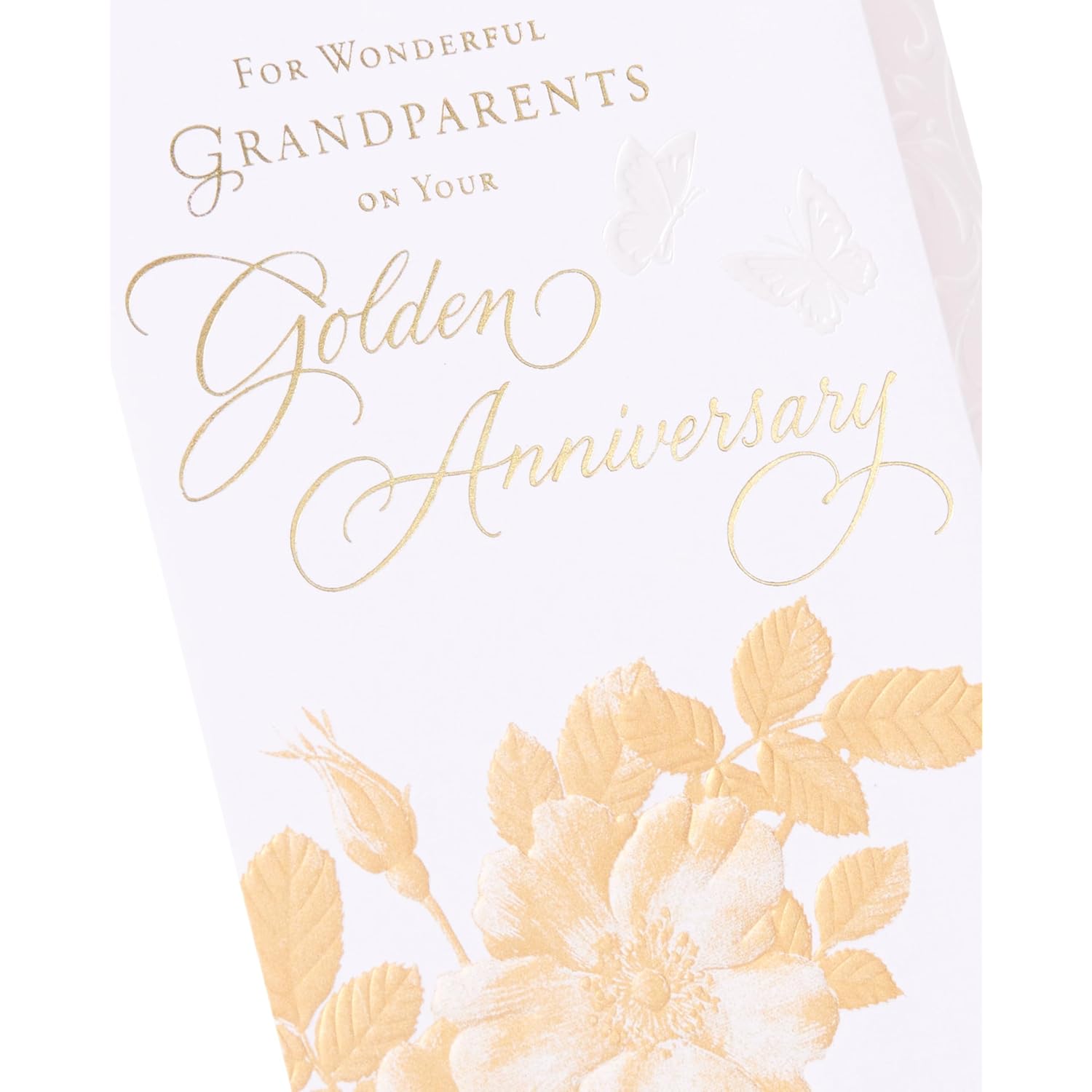 | 50Th Wedding Anniversary Card Grandparents | Happy Anniversary | Her/Him | With Envelope | 139 X 216 Mm