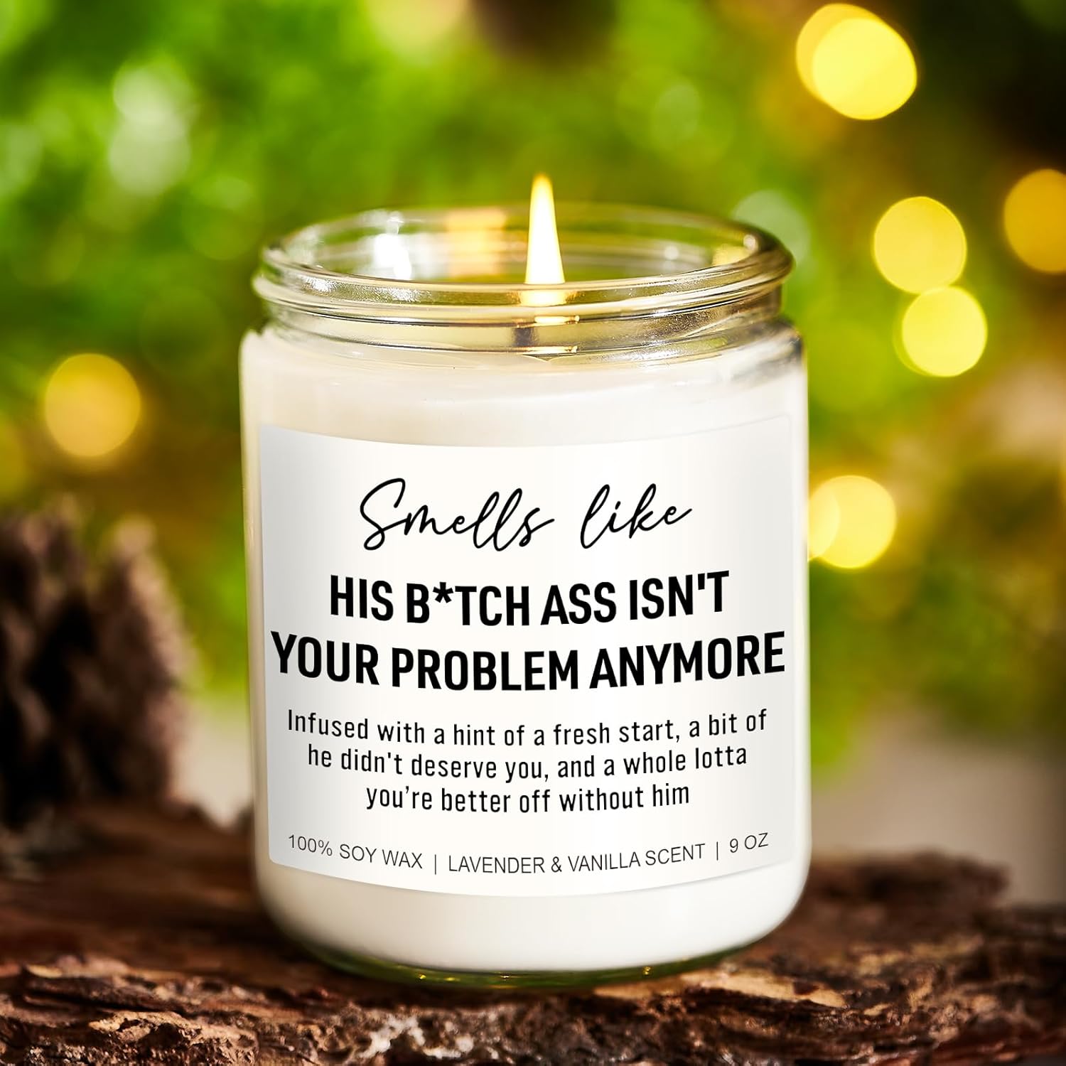 Funny Scented Candles, Divorce Gifts For Women, Divorce Party Decorations - Cheer Up, Breakup Gifts For Women, Newly Divorced Woman, Her - Break Up, Ex Boyfriend Presents - 9 Oz