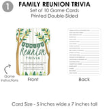 Big Dot of Happiness Family Tree Reunion - 4 Family Gathering Party Games - 10 Cards Each - Gamerific Bundle