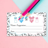 50 Gender Reveal Party Voting Cards - Boy Or Girl, Gender Reveal Vote Cards, Baby Shower Game Card, Gender Reveal Party Supplies.