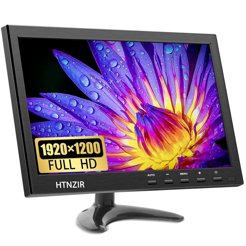 10.1 Inch Portable Monitor, 1920 * 1200 Ips Display Small Hdmi Monitor Hdmi Vg