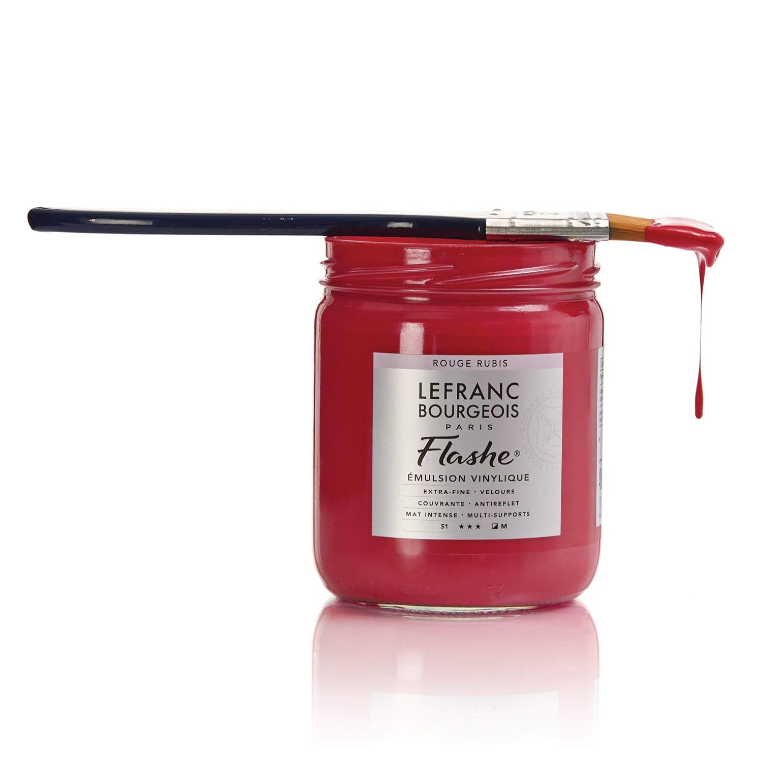 Lefranc & Bourgeois Flashe Matte Artist'S Color, 400 Ml Topf, Iridescent Silver