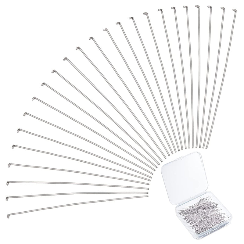 Flat Head Pins, 168Pcs 304 Stainless Steel 2 Inch Jewelry Making Pins 23 Guage