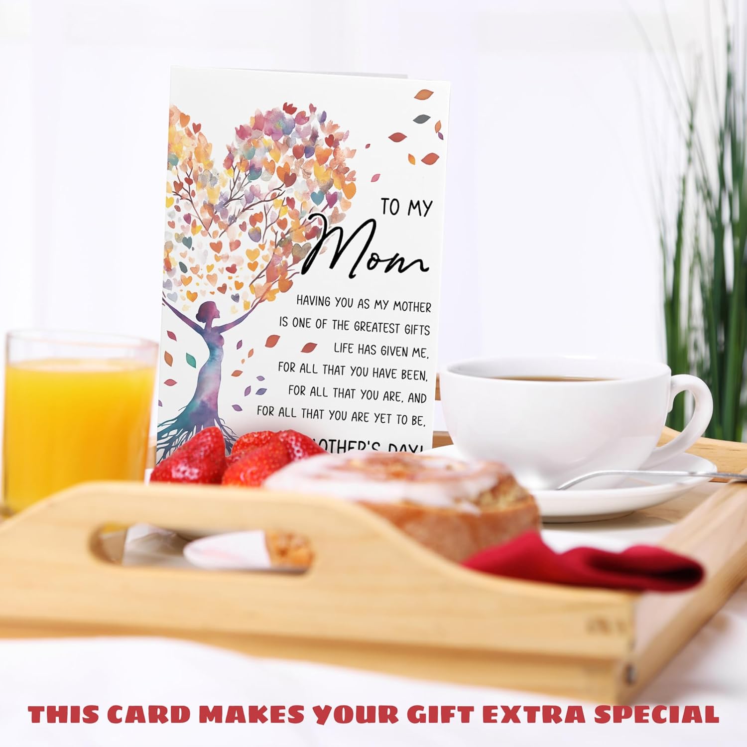 Mothers Day Cards For Mom From Daughter, Son, Kids - Funny Mother'S Day Card For Bonus Step Mom - Happy Religious Flowers 1St First Mother'S Days Cards - Single 5.3''X 8'' Greeting Card