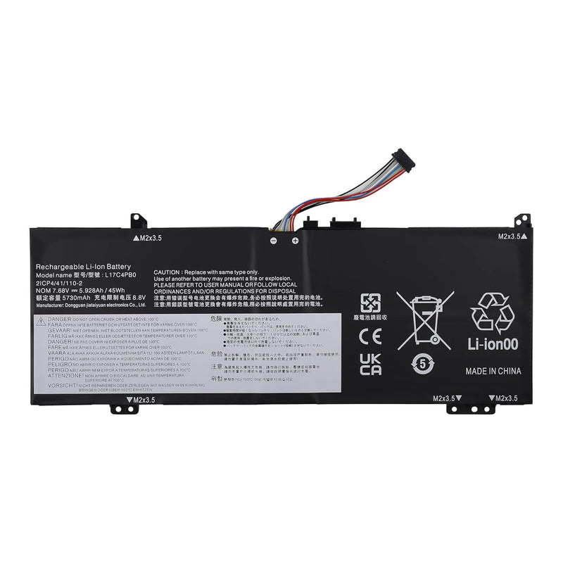 L17C4Pb0 45Wh Laptop Battery Compatible With Lenovo Flex 6-14Ikb 14Arr Ideapad