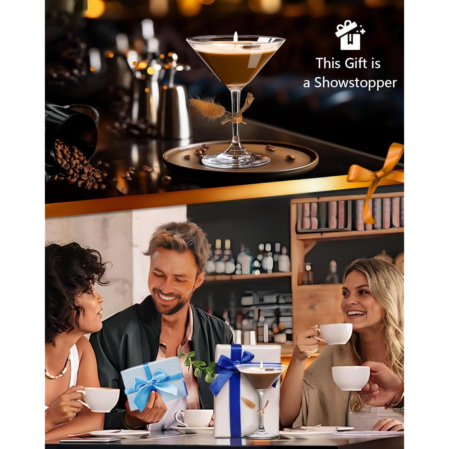 Martini Coffee Candles Gifts For Women, Scented Candles Unique Gifts For Women,Funny Cute Cool Cereal Soy Wax Candle For Home, Bedroom,Coffee Bar Scented For Christmas, Birthday,Halloween