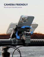 Bike Phone Mount, 360° Handlebar Holder for 4.5-7" Phones, Camera Friendly