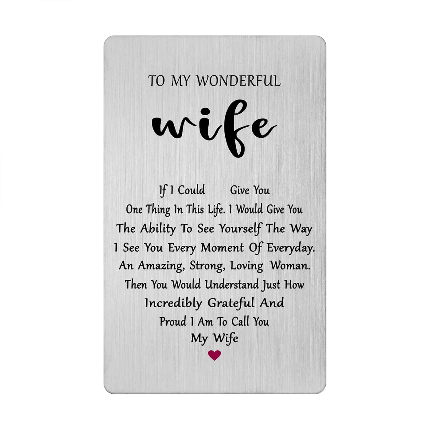 Valentines Day Card For Wife - Romantic Wife Birthday Wedding Anniversary Mother'S Day Easter Gifts From Husband
