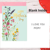 Happy Mother’S Day Greeting Cards With Envelopes 12Pcs Gold Foil Mothers Day Cards Bulk Flower Love Mom Cards Blank Inside