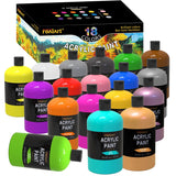 Large Acrylic Paint Set (8.45Oz / 250Ml) Bulk Acrylic Paint Bulk Art Supplies For Canvas Painting