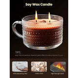 Vanilla Coffee Scented Candle, Natural Soy Wax Aromatherapy Candles For Home, 11.3 Oz | 60 Hours Long Lasting Jar Candles, Unique Relaxation Gifts For Women Birthday Anniversary Holiday,2 Wicks