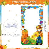 Fall Thanksgiving Photo Booth Props Autumn Pumpkin Scarecrow Theme Party Backdrop Decor