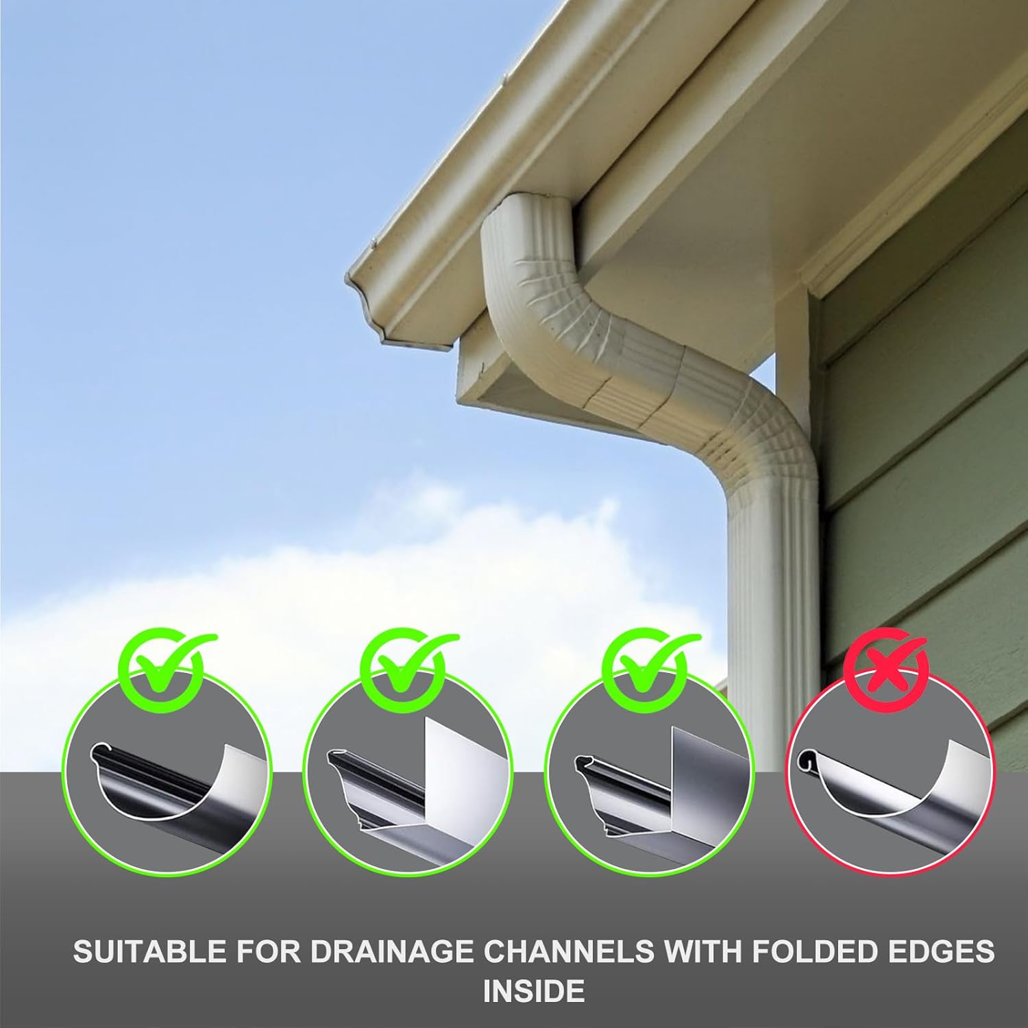 Christmas Light Clips Hangers - Mighty Gutter Clips For Christmas Decoration String Lights Weatherproof - Easy & Quick Installation (120, Black)