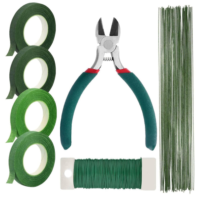 Floral Tape And Floral Wire Arrangement Tools Kit With Wire Cutter 26 Gauge St