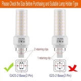 GX23-2 Base LED Light Bulb 10W Plug and Play 4000K Neutral White Ballast Compatible 2 Pack